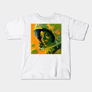 We Are Floating In Space - 60 - Sci-Fi Inspired Retro Artwork Kids T-Shirt